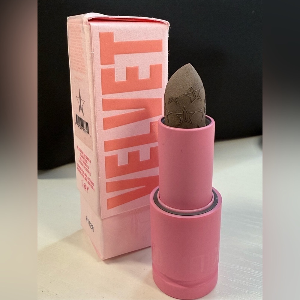 Jeffree Star Velvet Lipstick in Pink and Taupe